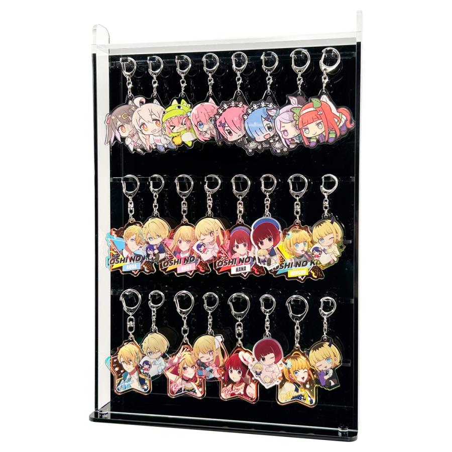 クリア背面黒 アクリルキーホルダーケース/アクキーケース