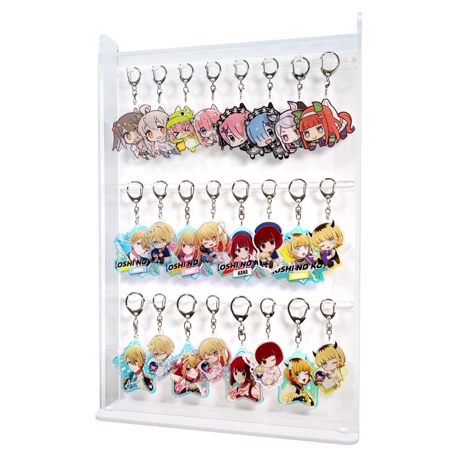 クリア背面白 アクリルキーホルダーケース/アクキーケース