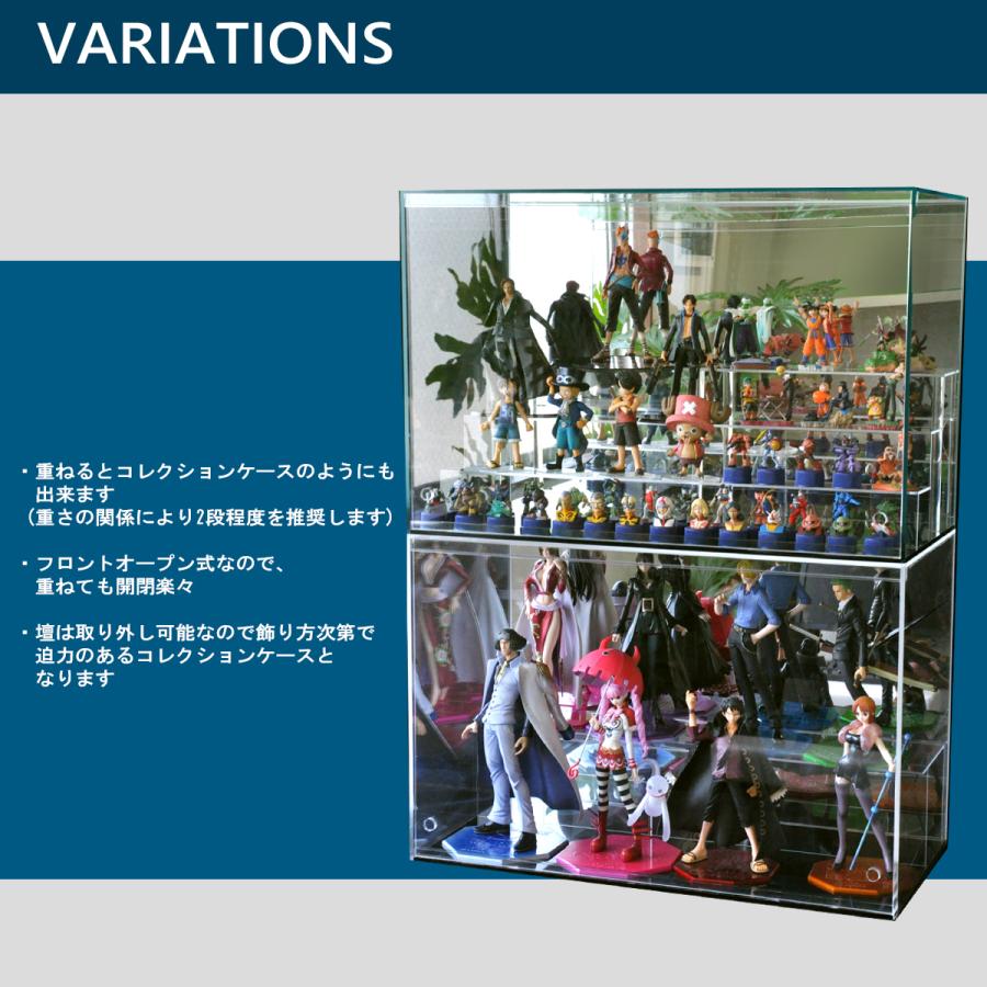 ひな壇1段付 クリア 幅60cm 】♪開閉に場所を取らず重ねられる