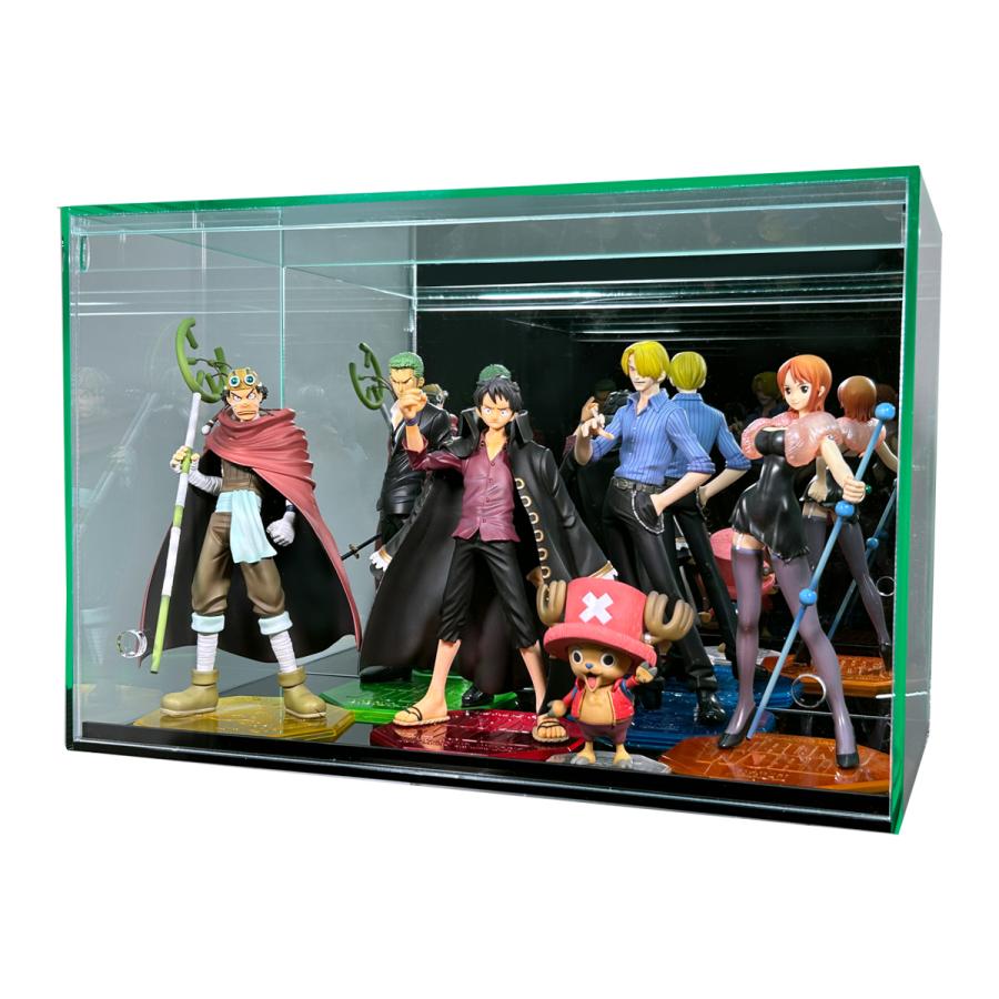 ガラスエッジ 幅45cm 】 フロントオープン式 アクリルコレクション