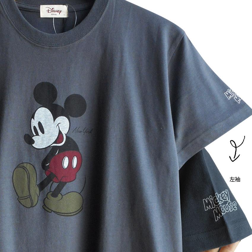 送料無料 ミッキーマウス Tシャツ ディズニー Disney くすみカラー Newyork 半袖 レディース ジュニア ペアルック レトロ ナチュラル 男女兼用 シンプル 21 03 007 プラスチカネットショップ 通販 Yahoo ショッピング