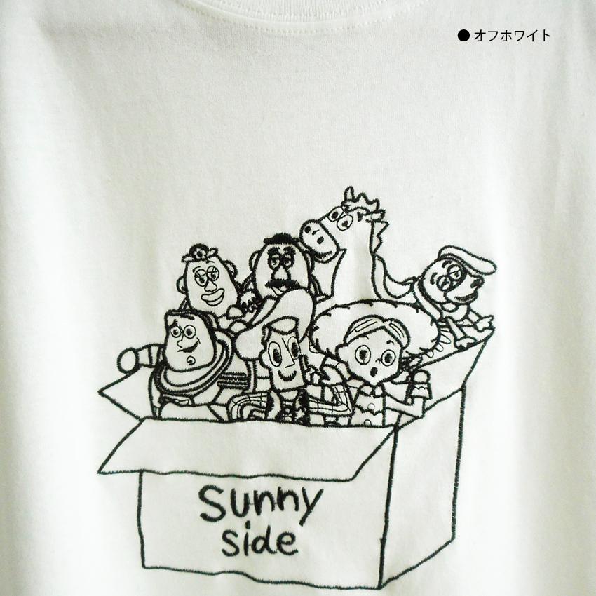 送料無料 ディズニー Tシャツ トイストーリー おもちゃ箱 ピクサー 刺繍 サニーサイド幼稚園 ビッグサイズ ペアルック 白 黒 グレー びっくり箱 21 04 015 プラスチカネットショップ 通販 Yahoo ショッピング