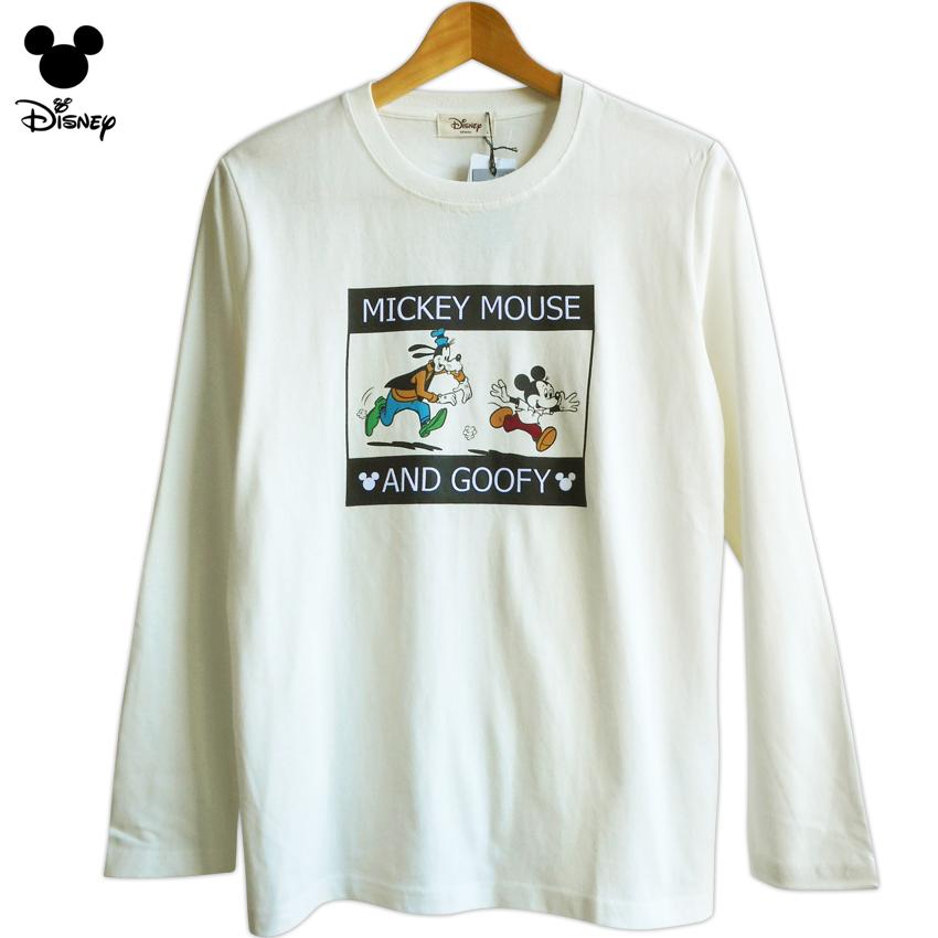 送料無料 ミッキー ミッキーマウス グーフィー ディズニー 長袖tシャツ ロンt カットソー レトロ コミック Disney レディース 限定 ペアルック 男女兼用 大人 21 09 003 プラスチカネットショップ 通販 Yahoo ショッピング