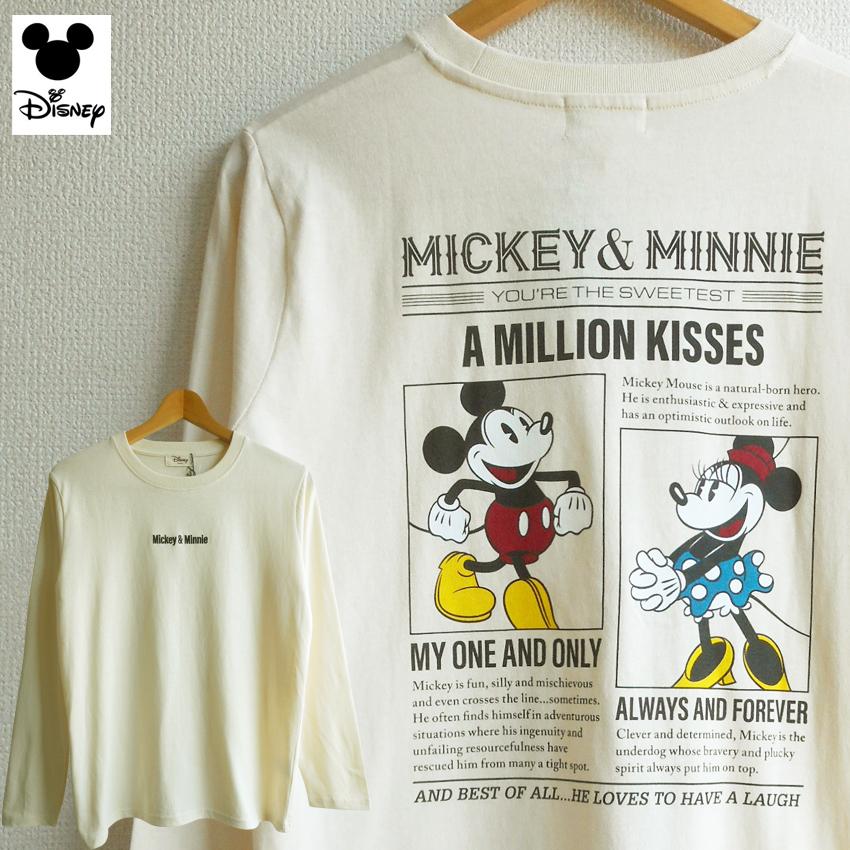 送料無料 ミッキー ミニー ミッキーマウス ミニーマウス ディズニー 長袖tシャツ ロンt 刺繍 バックプリント レディース レトロ ペアルック 男女兼用 21 09 005 プラスチカネットショップ 通販 Yahoo ショッピング