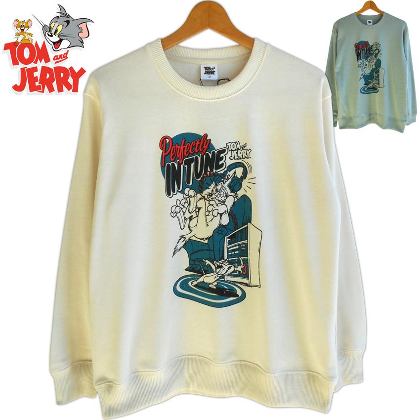 送料無料 トムとジェリー トレーナー レディース スウェット 裏パイル