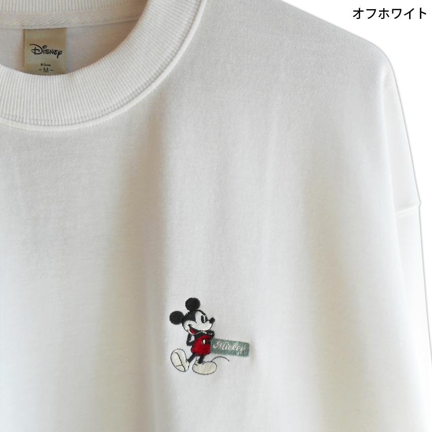送料無料 ディズニー スウェット トレーナー ミッキーマウス 刺繍 ワンポイント メンズ シンプル 春 秋 薄手 レディース オーバーサイズ ペアルック 白 黒 22 01 021 プラスチカネットショップ 通販 Yahoo ショッピング