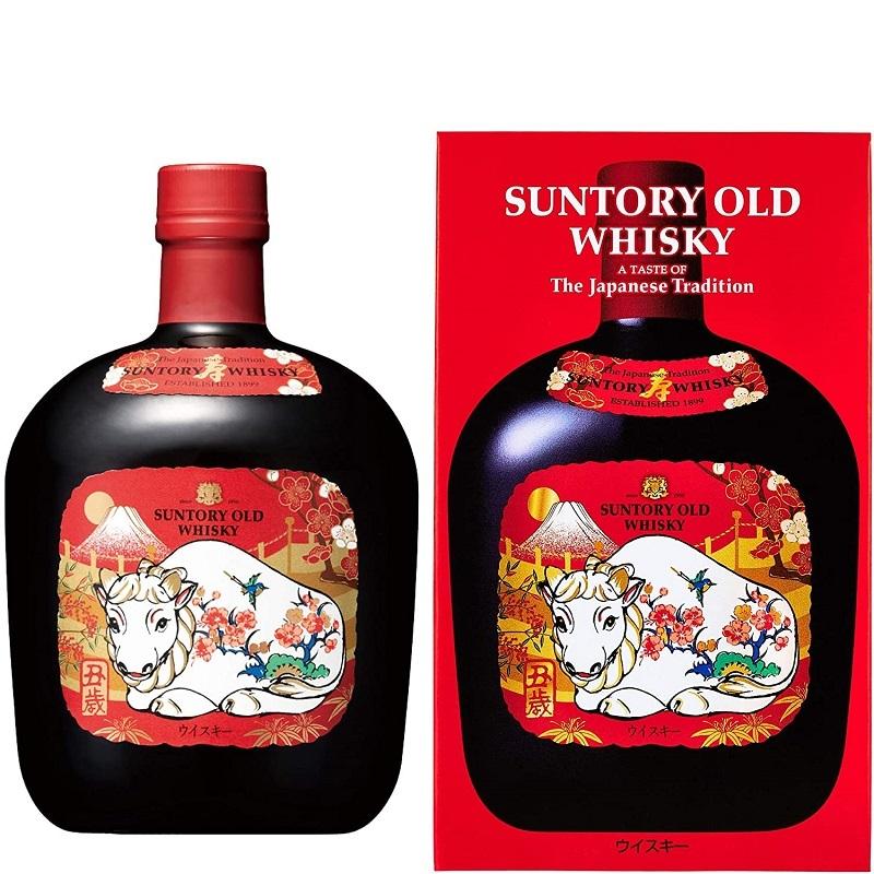 SUNTORY サントリーウイスキー オールド 干支ラベル 2021年 丑歳 SUNTORY サントリーウイスキー オールド 干支ラベル 2021年 丑歳