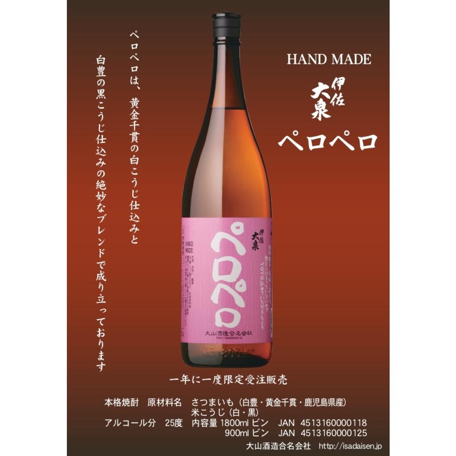 大山酒造 芋焼酎 伊佐大泉 ペロペロ いさだいせん 1800ml 瓶 25度 限定