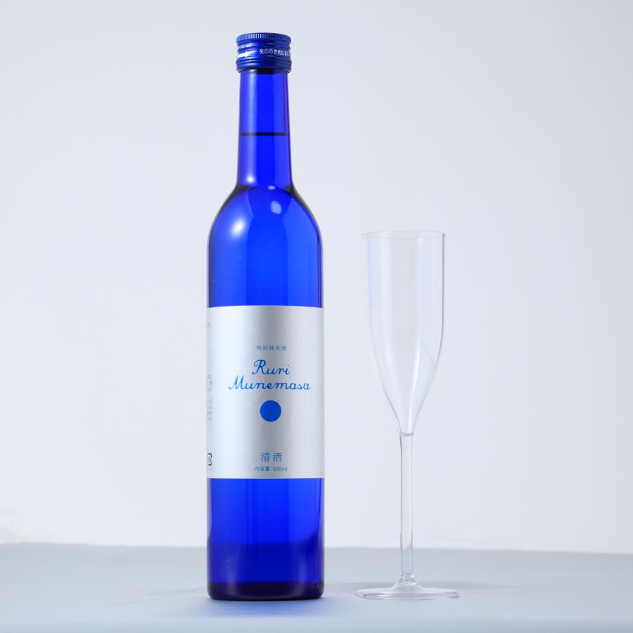 森政宗 宗政酒造 日本酒 特別純米酒 Ruri munemasa 500ml 14度 : KANPAISTORE