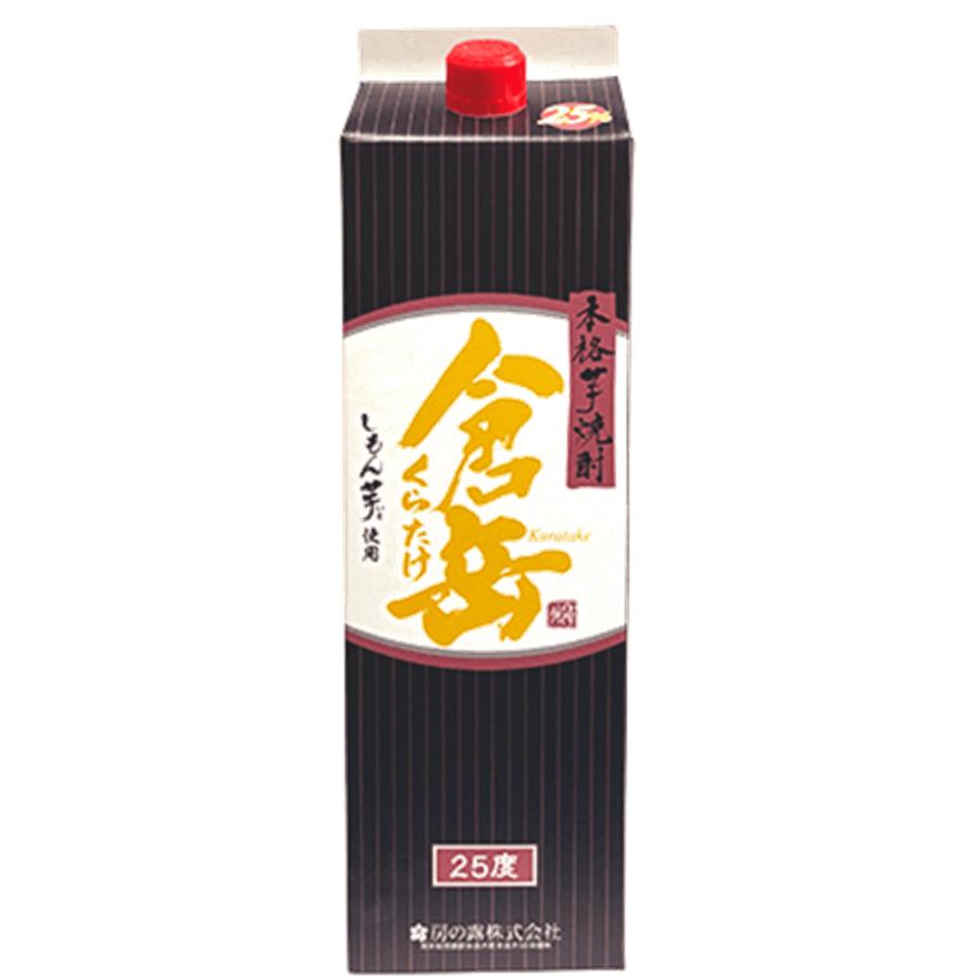 房の露 芋焼酎 倉岳 パック 25度 1800ml 1.8L 紙パック 6本 本格芋焼酎