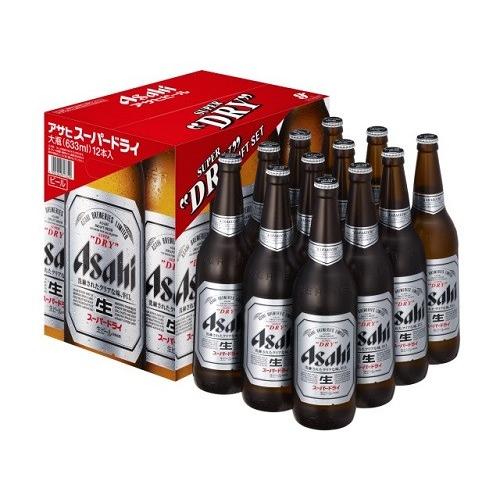 スーパードライ　633ml×12本　350ml×42本 アサヒ ビール スーパードライ EX-12 大瓶 633ml 12本入り
