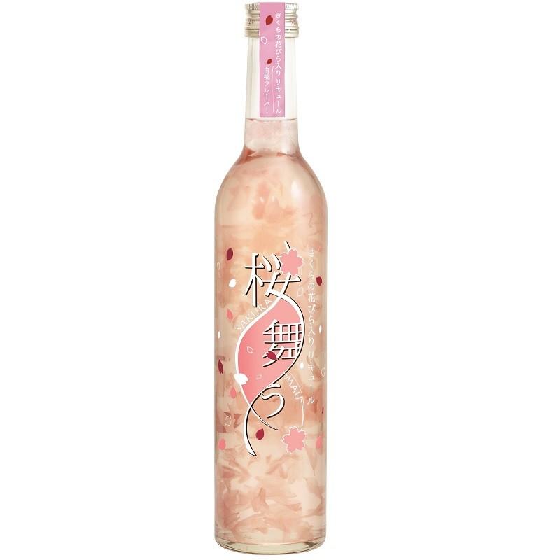 桜の花入り 甘口リキュール 桜舞う 白桃フレーバー 495ml 飲み比べ