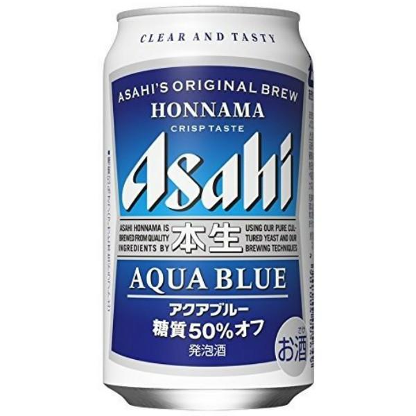 アサヒ 発泡酒 本生 アクアブルー 350ml 缶 24本入 缶ビール ケース
