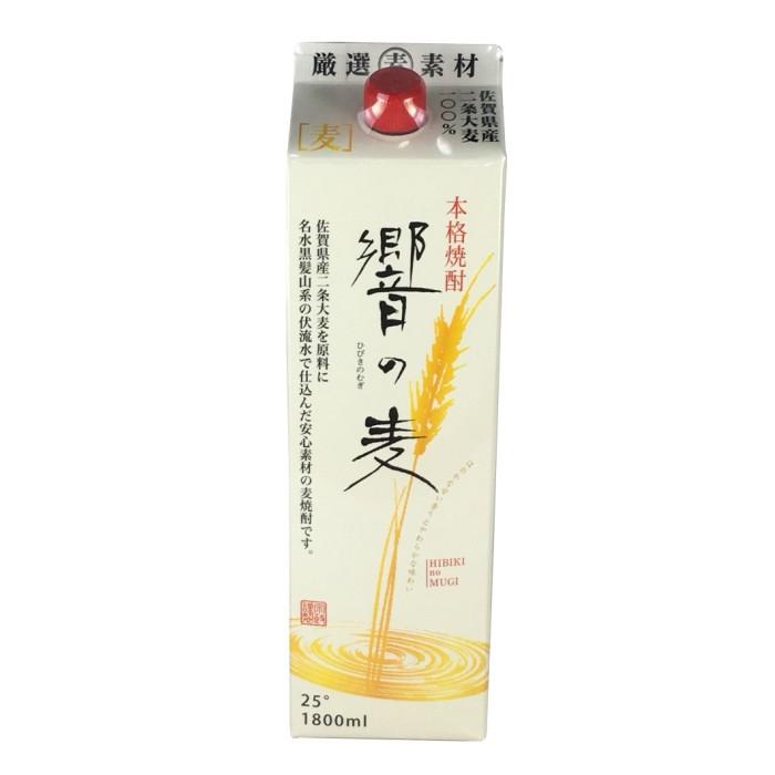 宗政酒造 麦焼酎 響の麦 25度 紙パック 1800ml むぎ焼酎 : KANPAISTORE