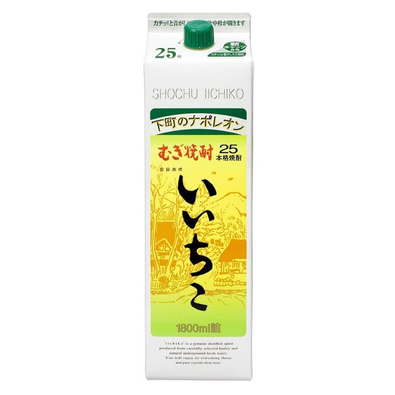 いいちこ 麦焼酎 25度 1.8L パック 1800ml × 12本 ケース いいちこ 麦焼酎 25度 1.8L パック 1800ml × 12本 ケース