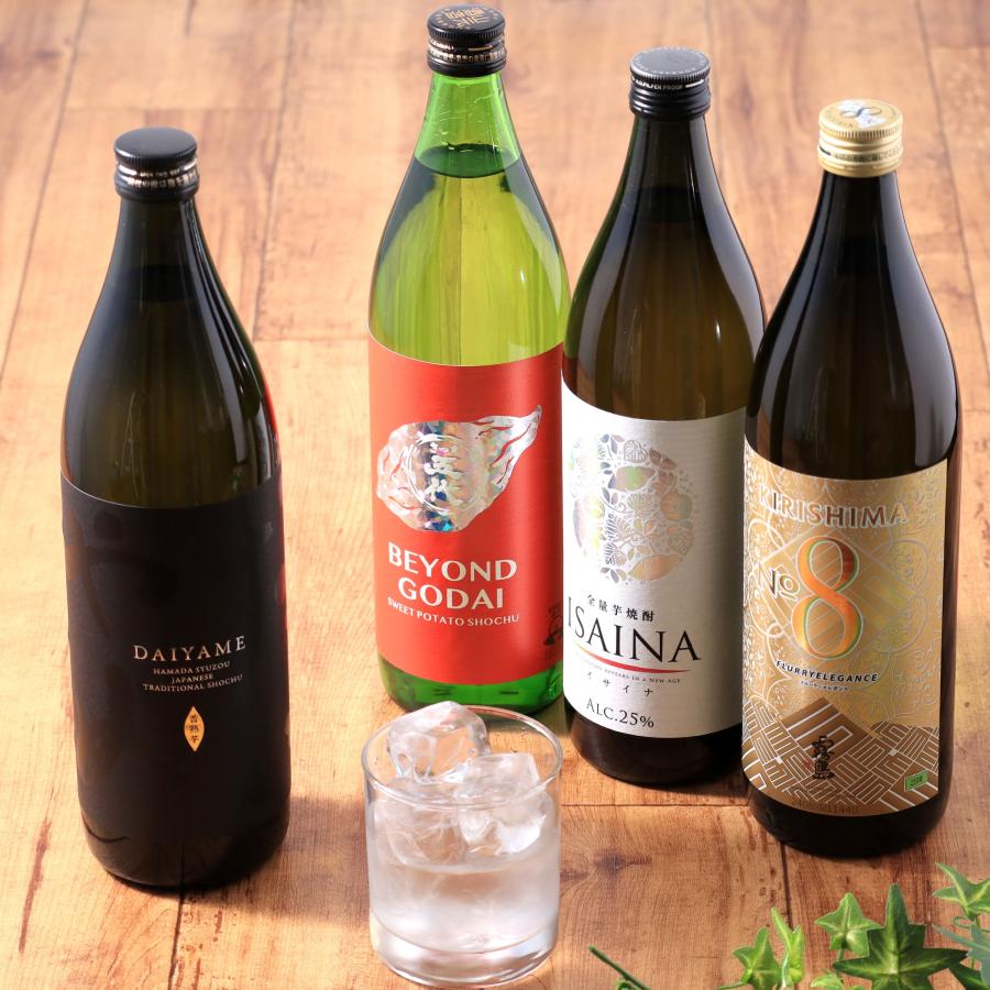 焼酎 フルーティ 芋焼酎 4本 セット 900ml 飲み比べ KIRISHIMANo