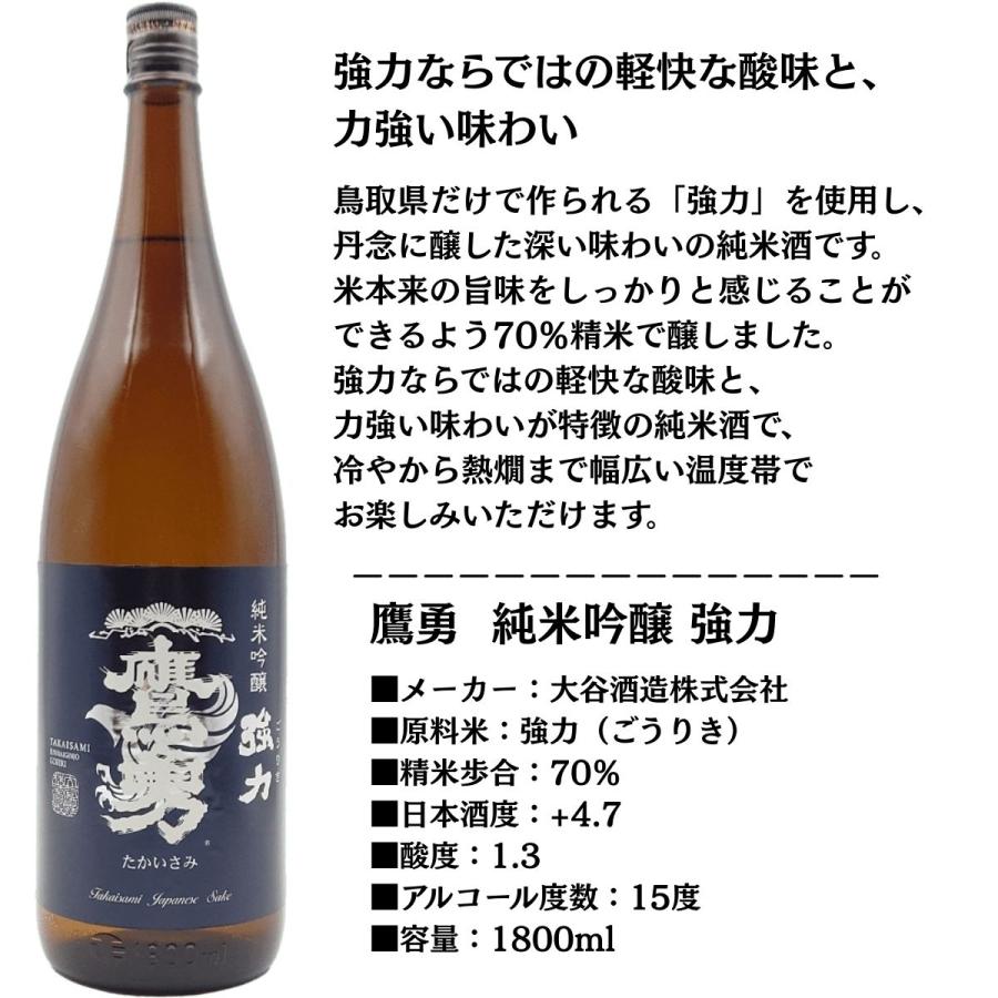 日本酒 お酒 幻の酒造米 強力使用 ごうりき 鳥取 地酒 強力米 一升瓶 3