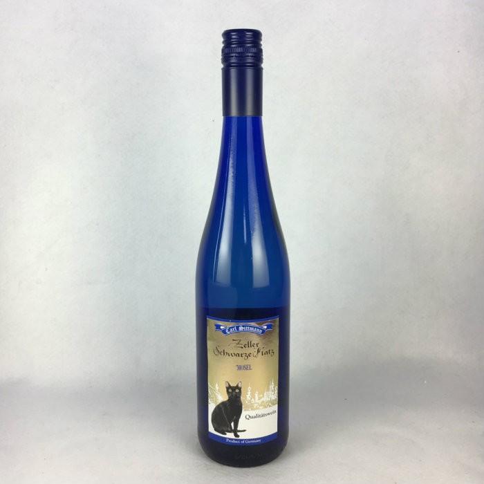 白ワイン ドイツワイン ツェラーシュバルツカッツ QBA ブルーボトル 甘口ドイツワイン 750ml｜plat-sake