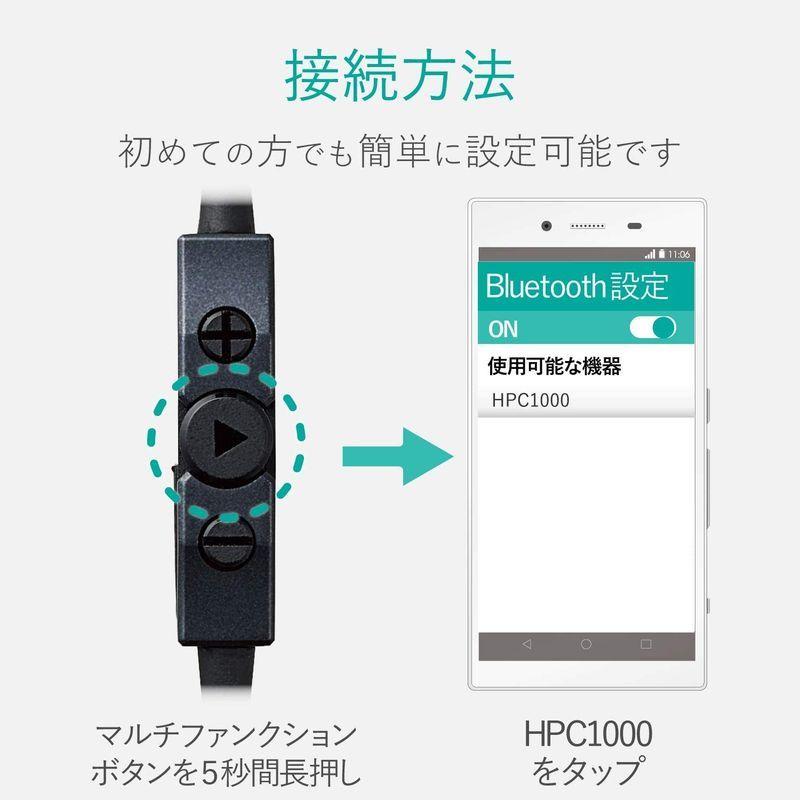 エレコム Bluetooth ワイヤレスレシーバー HPC1000 リケーブル MMCX端子 LDAC対応 ブラック LBT-HPC1000｜plateau-mart｜08
