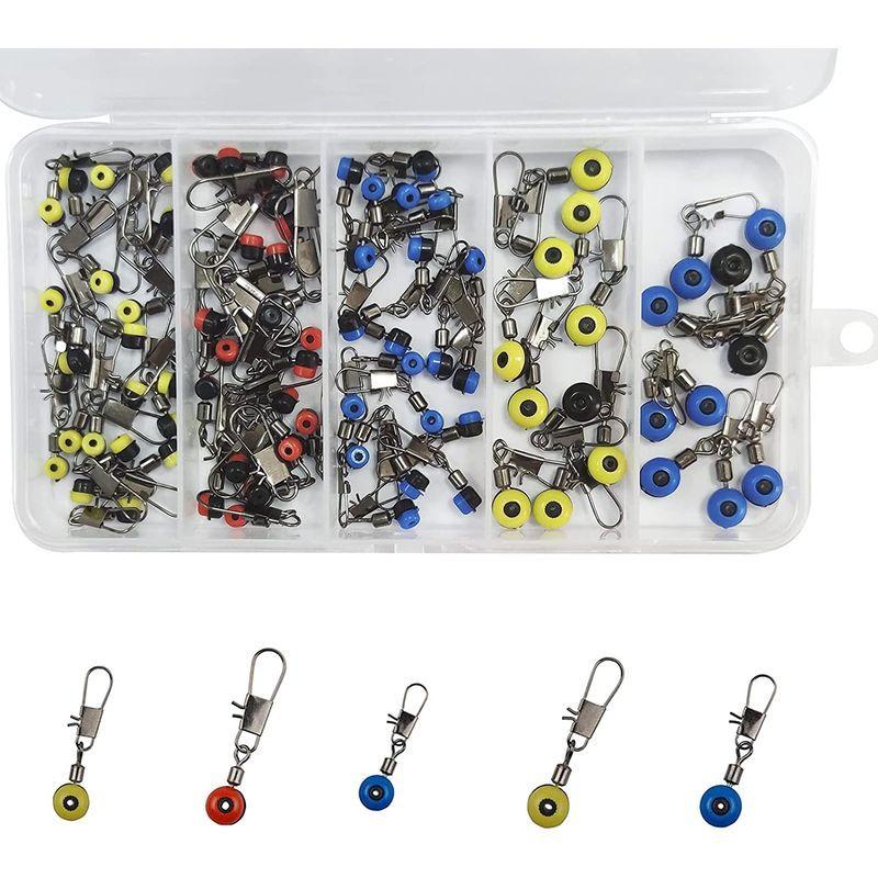 総合福袋 スイベル スナップ ウキ釣り クイックスナップ ウキ 仕掛け用 遊動スイベル シモリペット 3色5サイズ80個入 その他フィッシングツール Www We Job Com