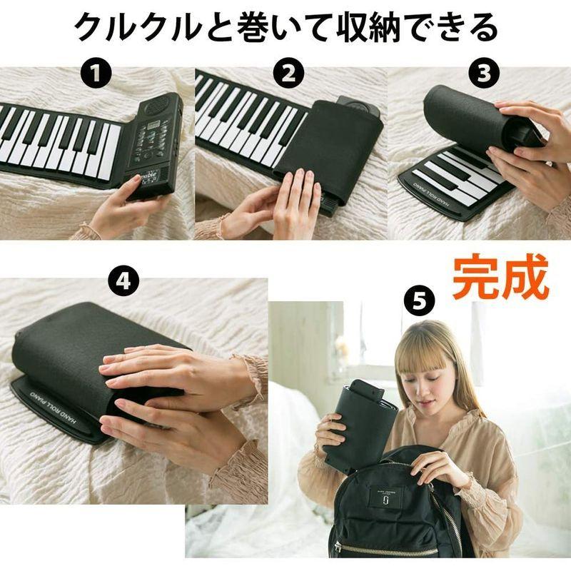 128種リズム 128種類音色 61鍵 ロールアップキーボードピアノ カリーナ 45デモ曲 英語 日本語 初心者向 スピーカー対応 イヤホン 楽器玩具 注文割引 Themtransit Com
