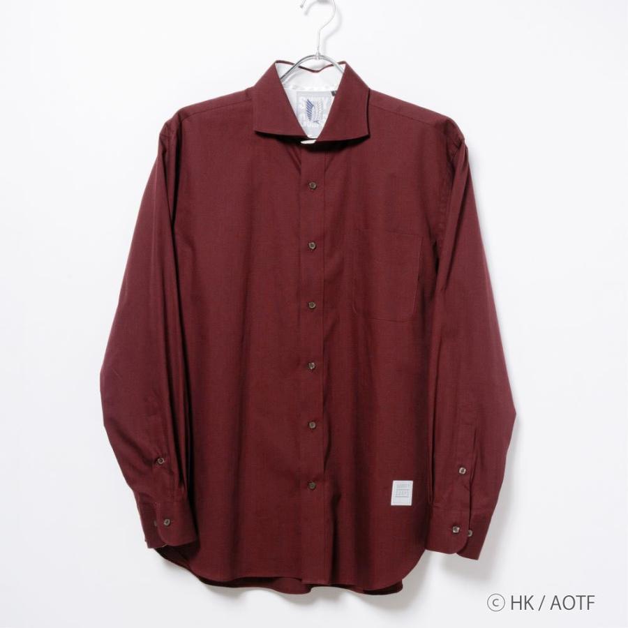 PLATEAU（プラトウ） メンズシャツ 長袖 TVアニメ『進撃の巨人