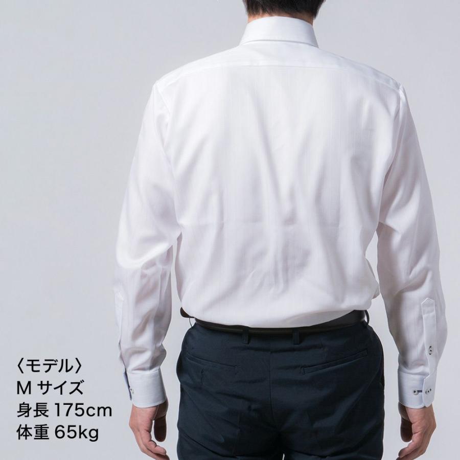 PLATEAU ワイシャツ ノーアイロン 長袖 メンズ 形態安定 綿100