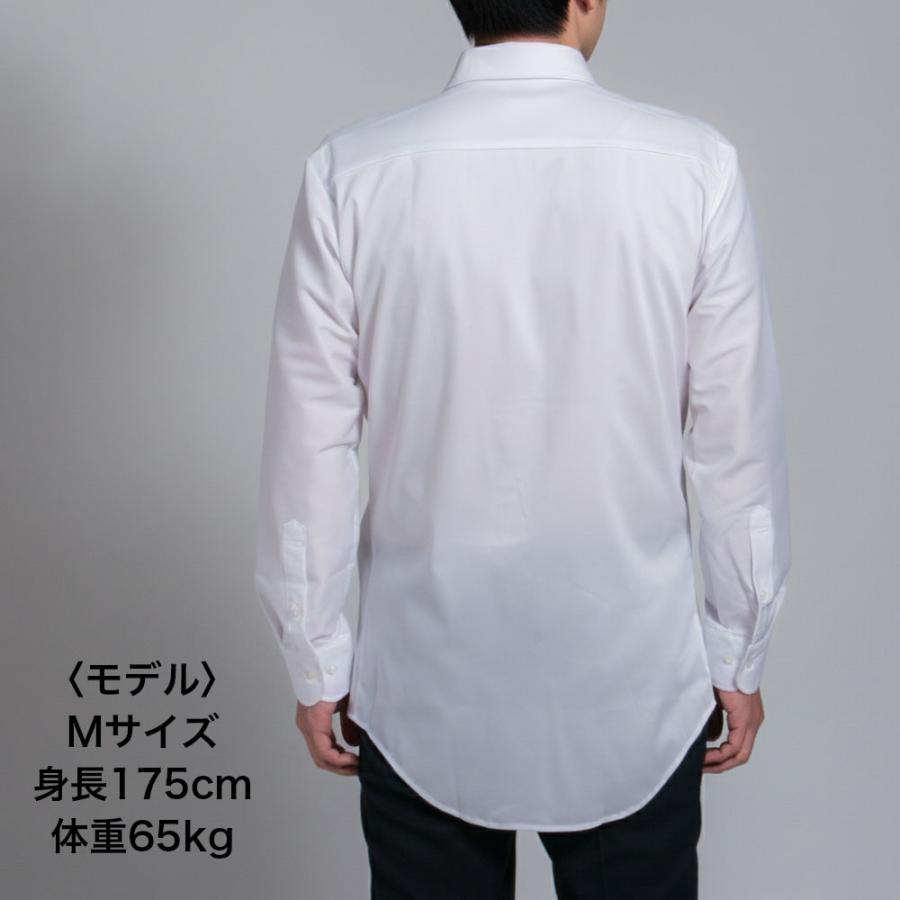 ワイシャツ  ストレッチ 防シワ ノーアイロン 長袖 形態安定 メンズ  カッターシャツ ビジネス オフィス 就活 成人式 卒業式 入社式 FLEXJAPAN P12S1NW21 | PLATEAU | 09