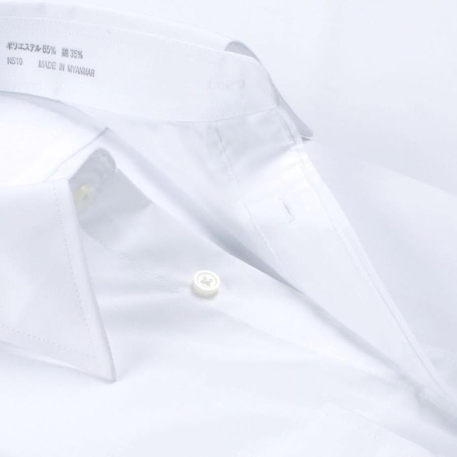 ワイシャツ 5枚セット メンズ 長袖 白 形態安定 形状記憶 Yシャツ カッターシャツ ビジネスシャツ 就活 冠婚葬祭 レギュラーカラー P12S5R001｜plateau-web｜04
