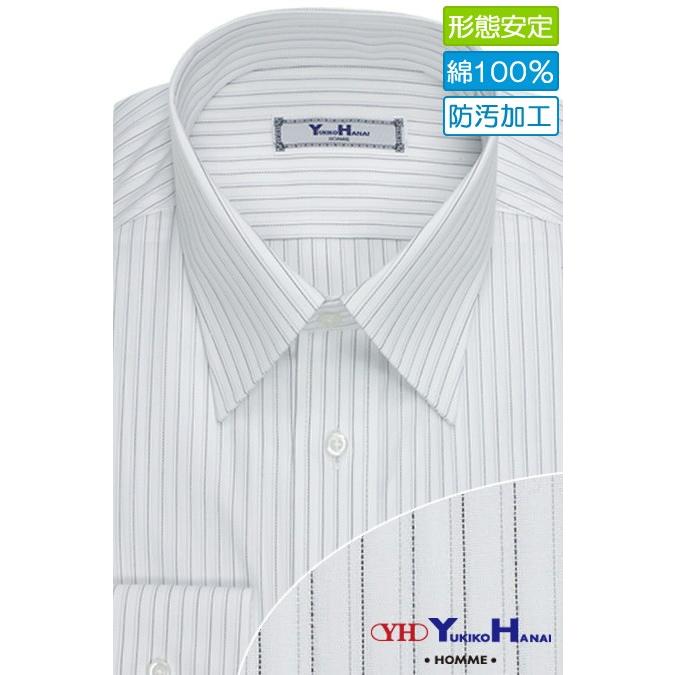 ワイシャツ メンズ 長袖 形態安定 形状記憶 綿100％ 標準型 YUKIKOHANAI レギュラーカラー P12YHR204 :P12YHR204: ワイシャツのプラトウ Yahoo!店 - 通販 - Yahoo!ショッピング