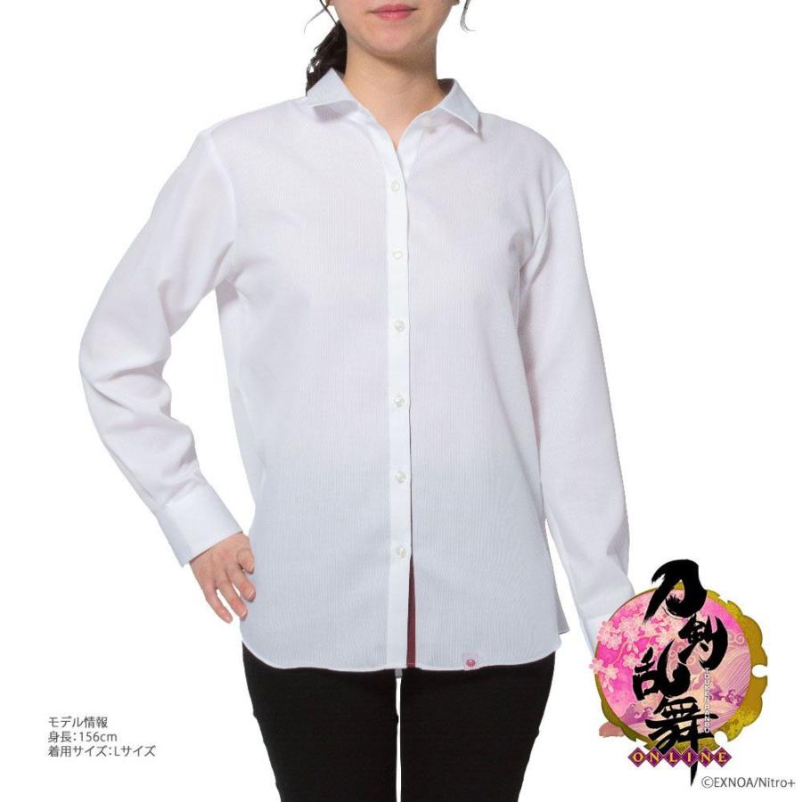 レディースシャツ 長袖 形態安定 ゆったり型 刀剣乱舞 PATN03-05｜plateau-web｜02