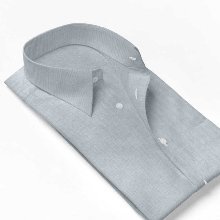 ワイシャツ Yシャツ メンズ らくらくオーダー 形態安定 綿100％ 軽井沢シャツ レギュラーカラー Y10KZR534｜plateau-web｜03