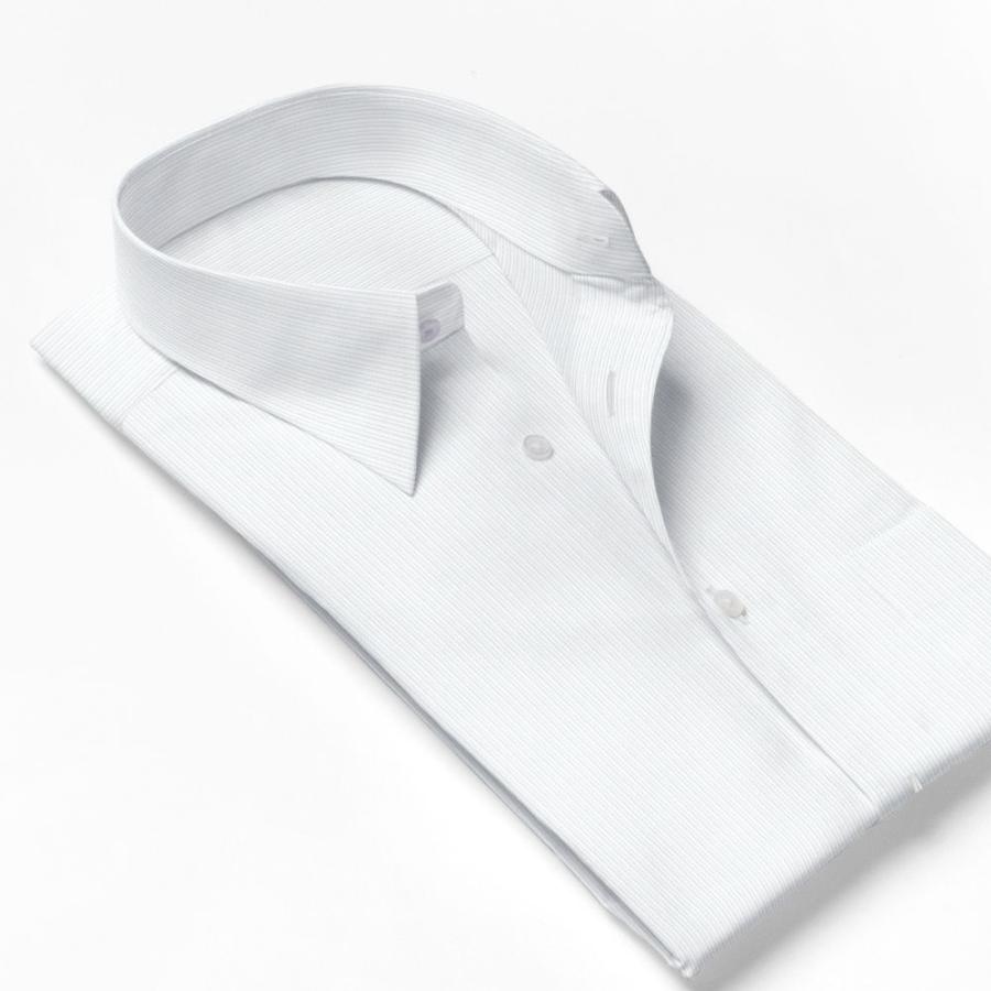 ワイシャツ Yシャツ メンズ らくらくオーダー 形態安定 軽井沢シャツ レギュラーカラー Y10KZR554｜plateau-web｜03
