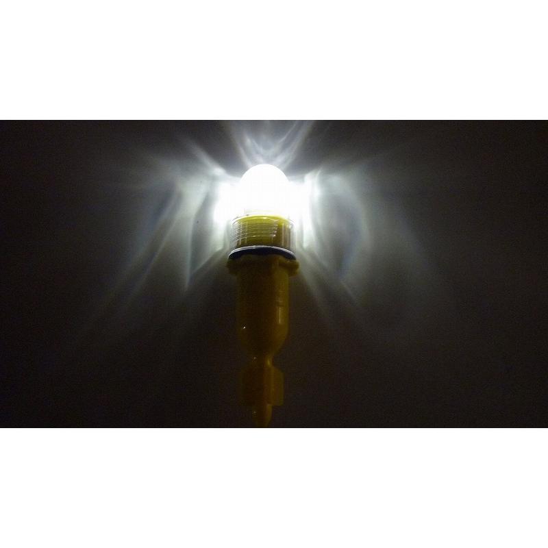 LED 点滅灯 1個入 選べる全5色 赤 青 白 黄 緑 (本体色は黄色) シー