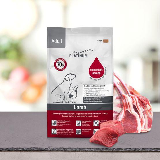 PLATINUM（プラチナム） 公式 犬用ドッグフード ラム 成犬用 食いつき