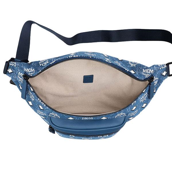 エムシーエム バッグ ウエストバッグ MCM  MMZDSFI01 FURSTEN BELT BAG LARGE LE DENIM  PVC  比較対照価格108,900 円｜platinum-outlets｜05