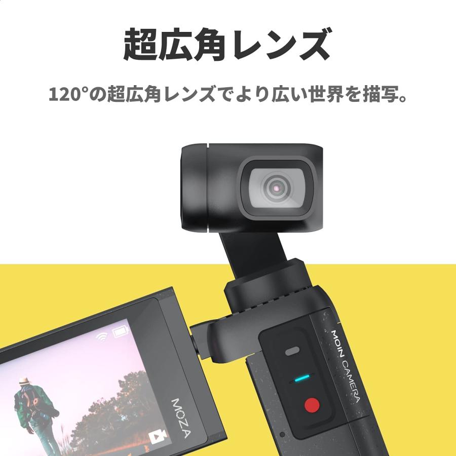 MOZA ジンバルカメラ MOIN Camera 3軸手振れ補正 2.45インチ大型