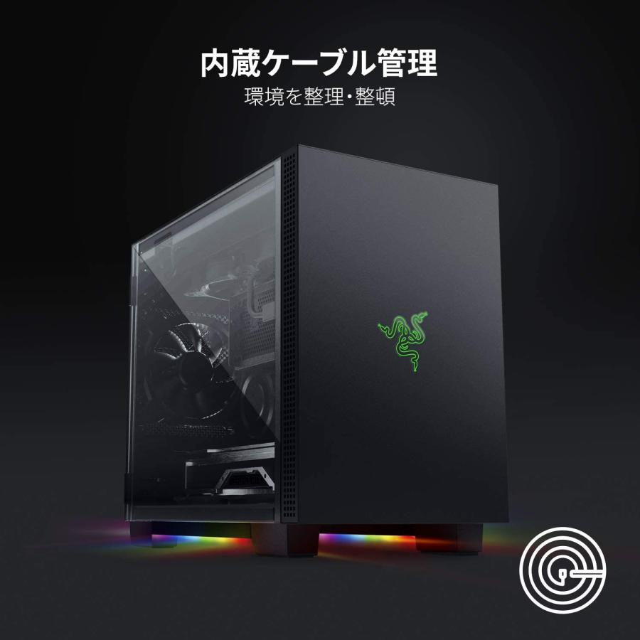 Razer Tomahawk MiniITX ミニタワー型 ゲーミング PCケース 強化ガラス仕様 Chroma RGB対応 RC21