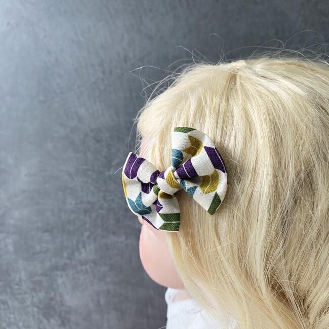 Kufuu（クフウ） 【 コットンリボン 】ヘアクリップ 日本製 赤ちゃん