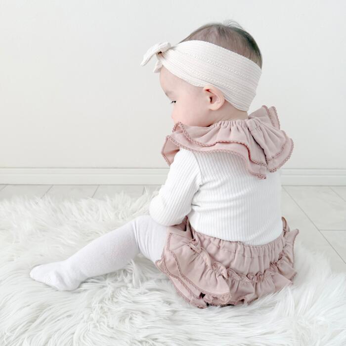 Kufuu（クフウ） ベビー ブルマ スタイ セットアップ お揃い トリプル