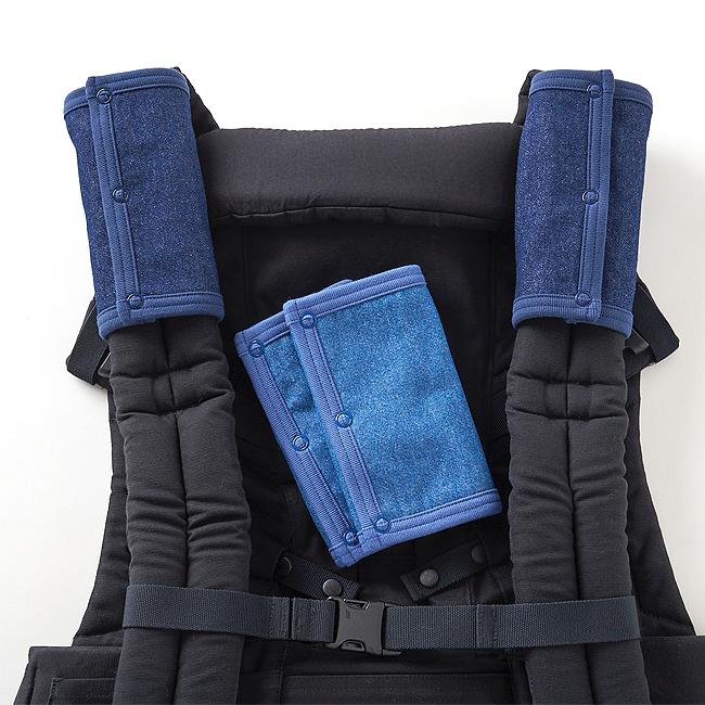 綿100％ DENIM 7OZ デニム よだれパッド リバーシブル 日本製