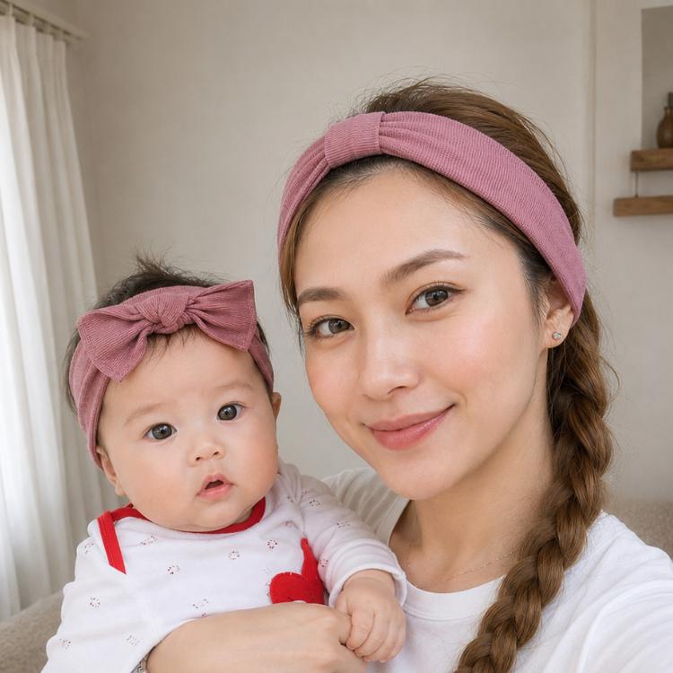 ヘアバンド【親子お揃い・コットンリブ】日本製 Kufuu クフウ : Kufuu