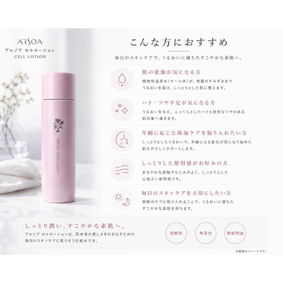ARSOA（アルソア） 【送料無料】アルソア セルローション 150ml 3本