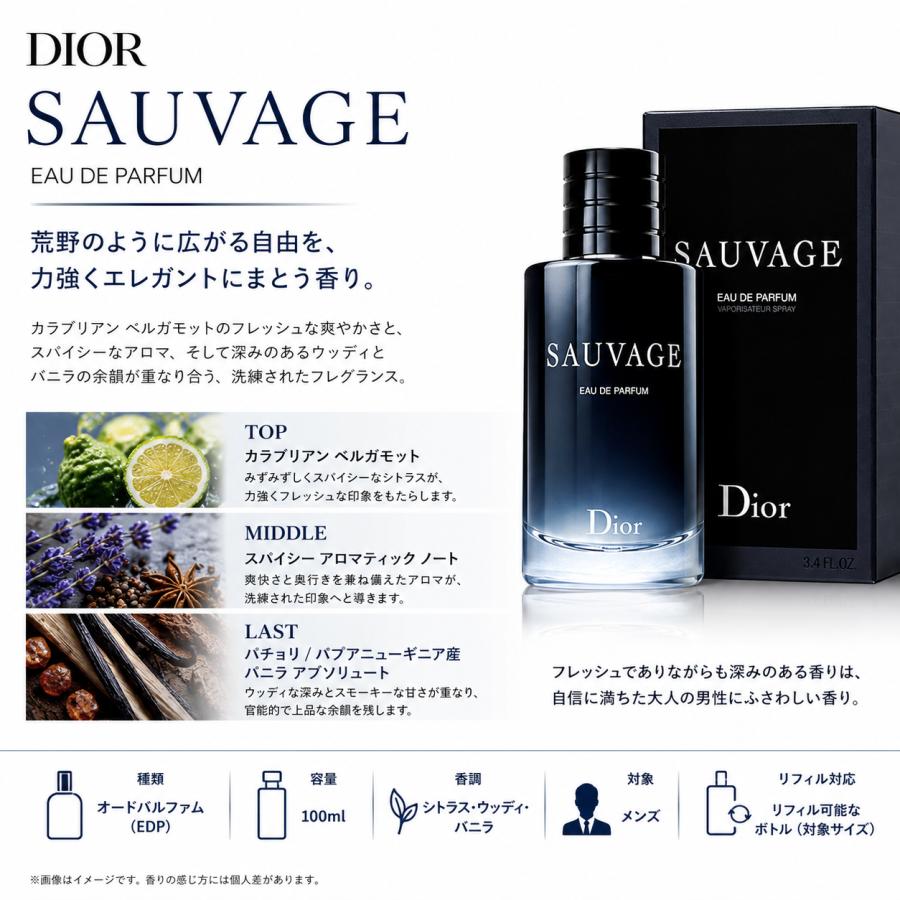 新品未使用ディオールソヴァージュ100ml Christian Dior（クリスチャン・ディオール） ソヴァージュ