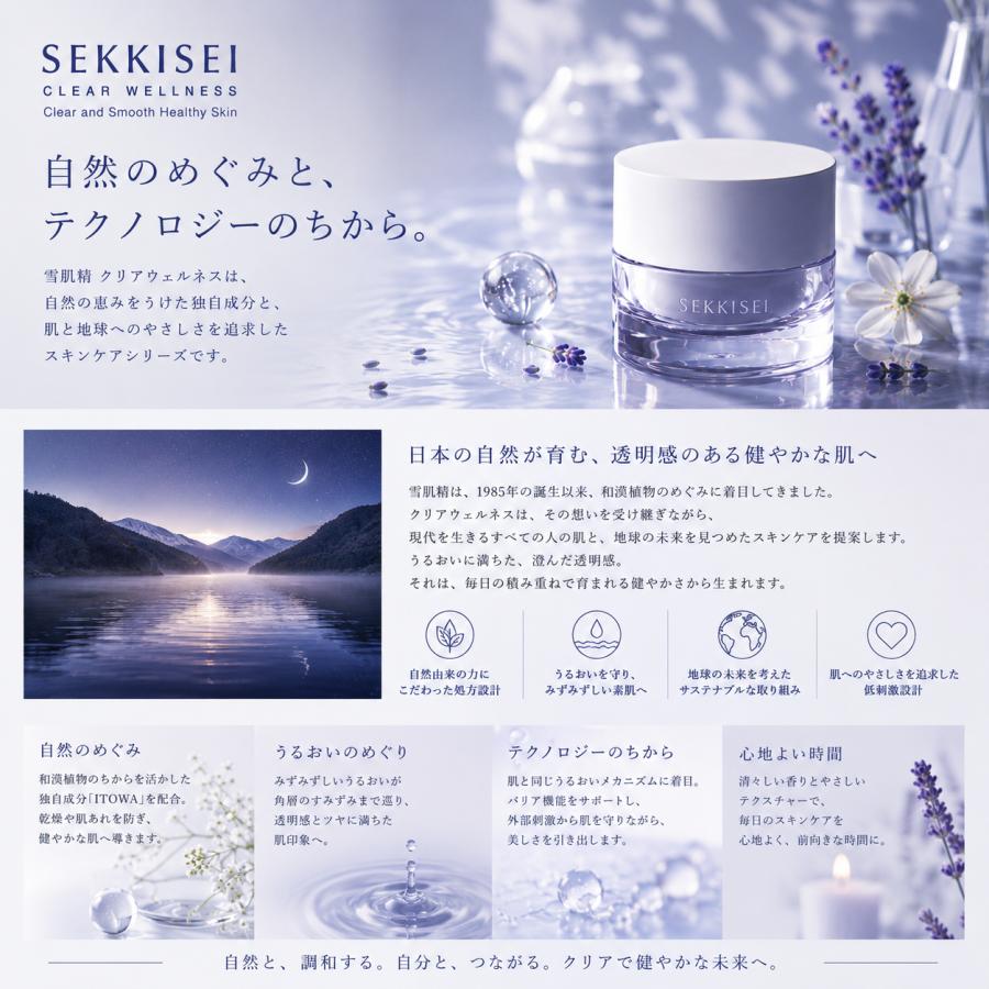 雪肌精 クリアウェルネス オーバーナイト クリーム 40g 2個セット クリアウェルネス KOSE コーセー 雪肌精 オーバーナイト クリーム 40g