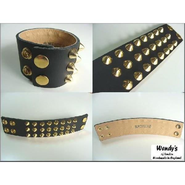 WENDY'S ウェンディーズ 正規 イギリス製 3-Row Conical Stud