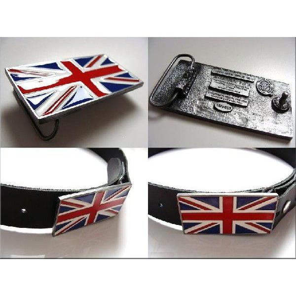 ダブルデッカー＊ビートルズの英国旗ユニオンジャック＊ビンテージ80sエナメル七宝 Union Jack ユニオンジャック 英国国旗柄 ベルト用 バックル UK PUNK