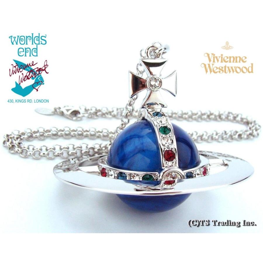 Vivienne Westwood ヴィヴィアンウエストウッド New Giant Orb Pendant 激レア ジャイアント オーブ ペンダント  新色 マーブルブルー ワ―ルズエンド : vvp-192 : プラッツティーズYahoo!店 - 通販 - Yahoo!ショッピング