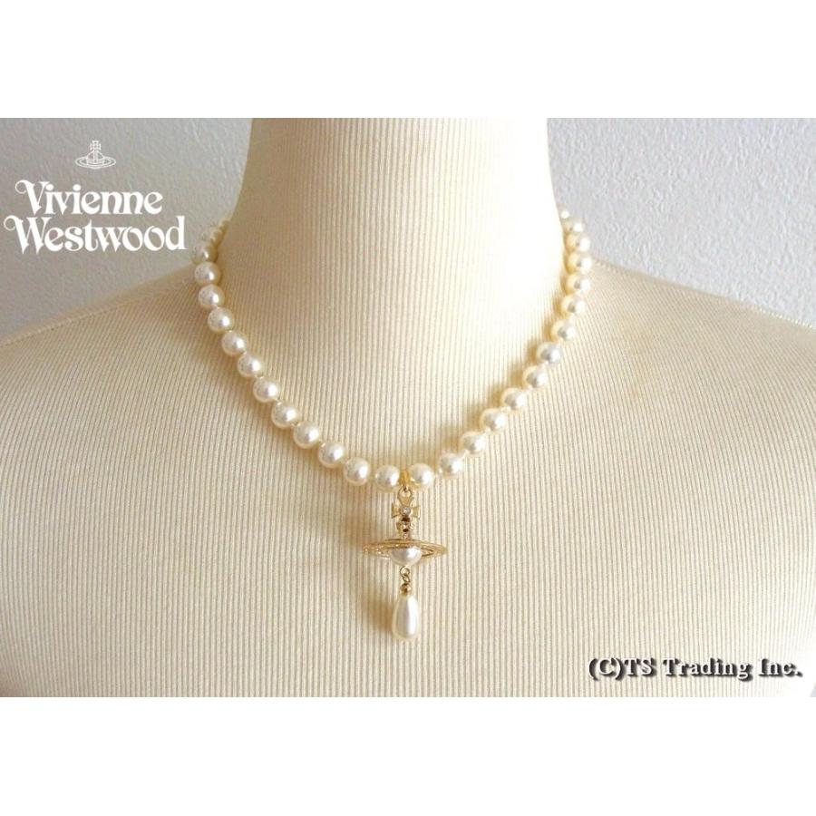 Vivienne Westwood ヴィヴィアン ウエストウッド ネックレス New 1-Row Pearl Drop Choker 1連 パール  ドロップ チョーカー GOLD :vvp-234:プラッツティーズYahoo!店 - 通販 - Yahoo!ショッピング