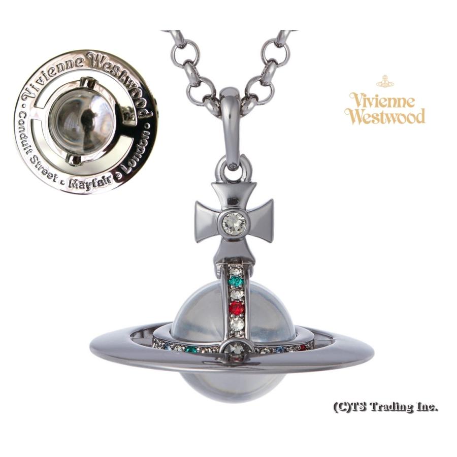 Vivienne Westwood スモールオーブネックレス　ガンメタ Vivienne Westwood ヴィヴィアン ウエストウッド New Small Orb
